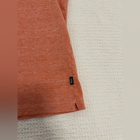 Hugo Boss Marled Orange Slim Fit Polo Shirt - Picture 2 of 8